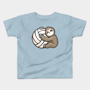 Baby Sloth volleyball player Kids T-Shirt